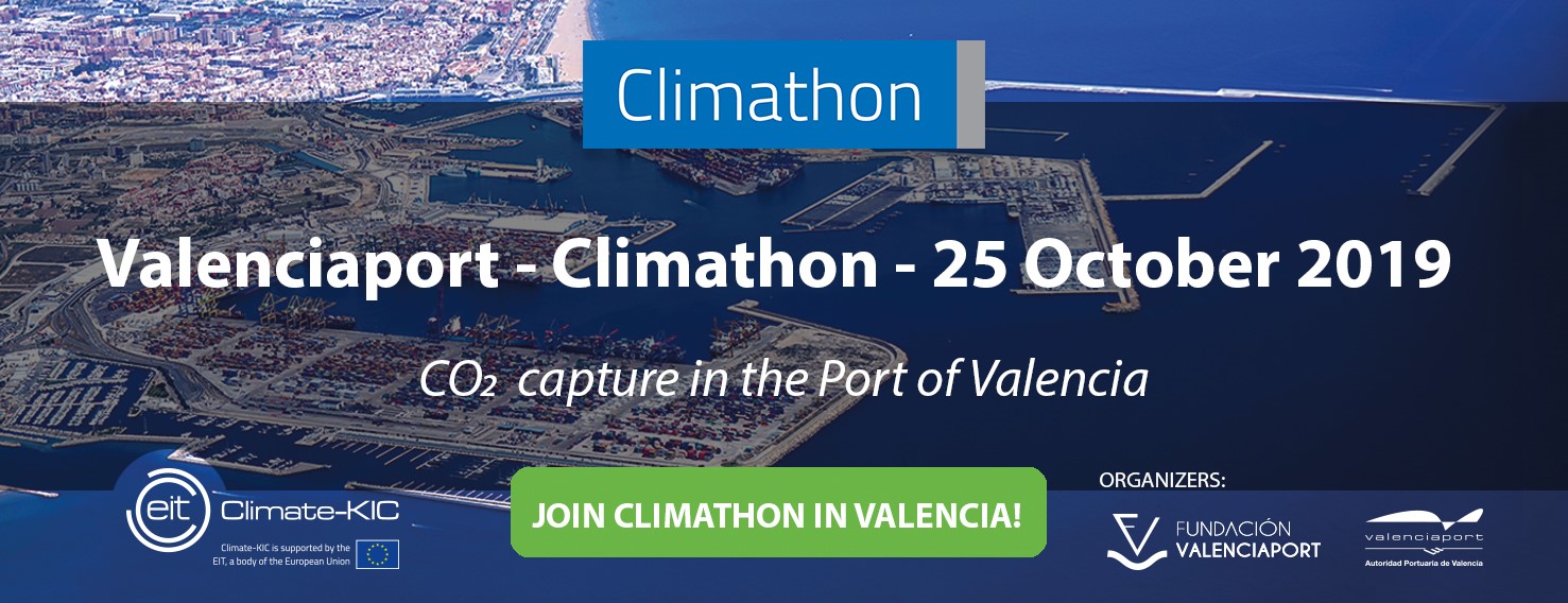 Valenciaport-Climathon-25 October 2019. Co2 capture in the Port of Valencia
