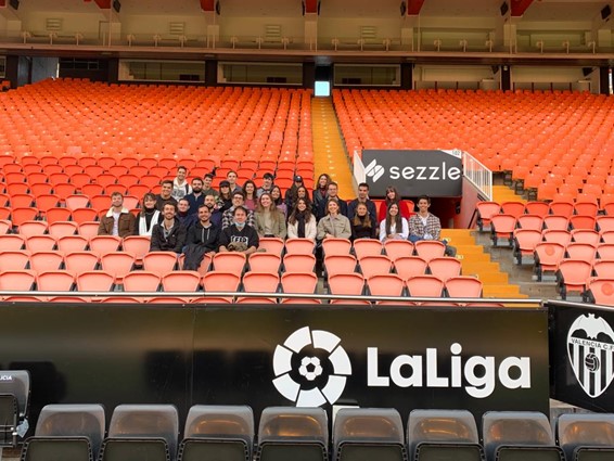 Visita de los estudiantes del Máster a las instalaciones del Valencia Club de Fútbol. Curso 2021-2022